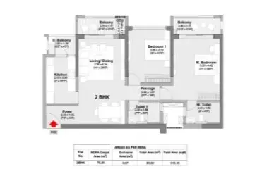 2 BHK Plan